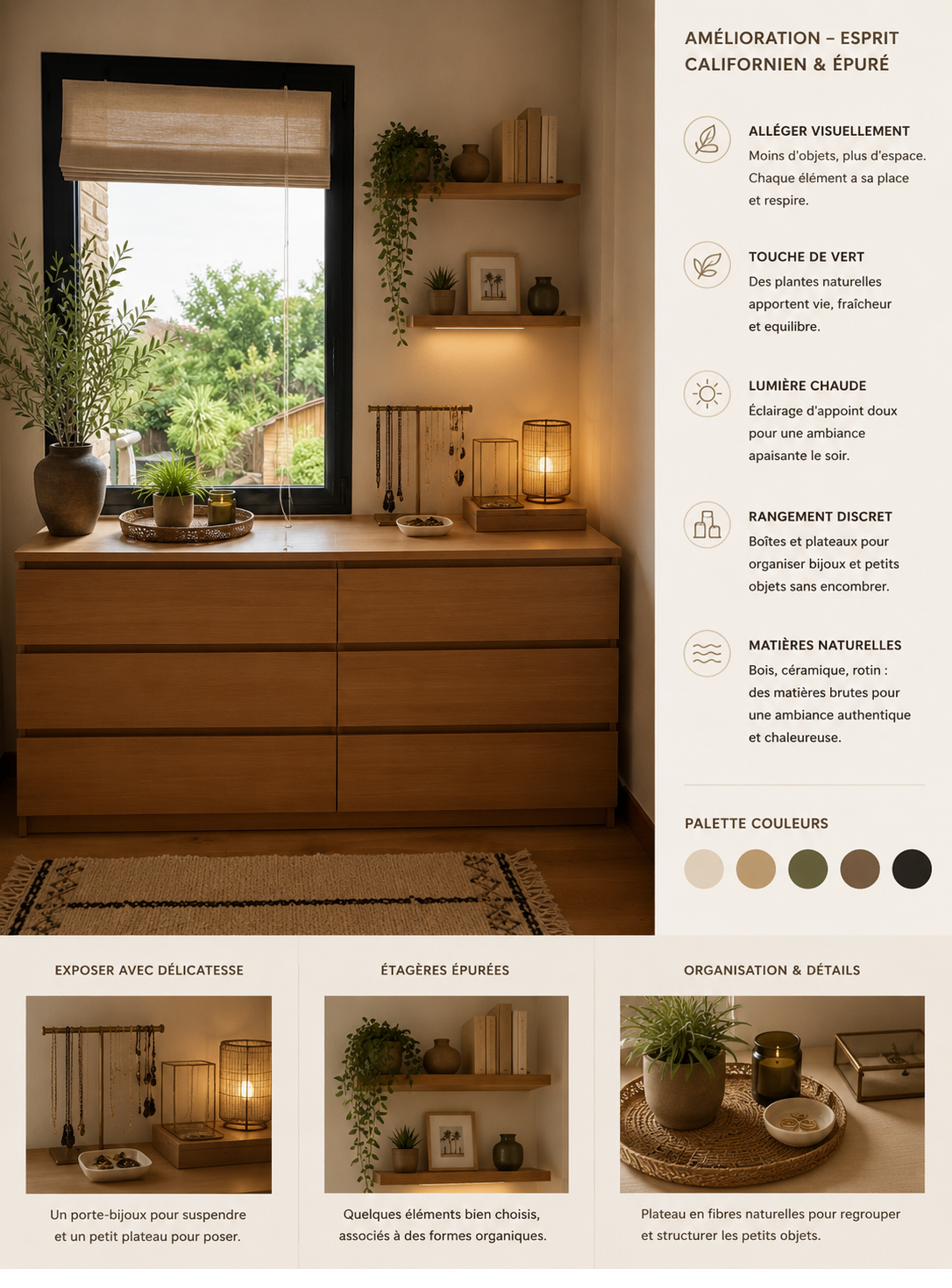 Chambre esprit californien — conseil Maison Claire